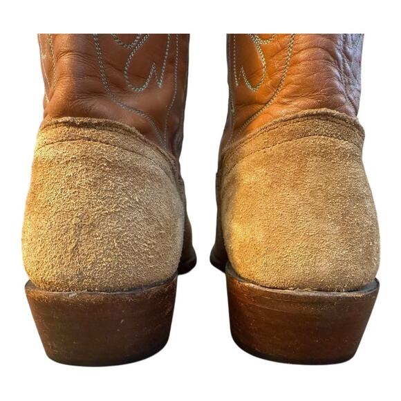 Vintage Handmade Sundance Flower Inlay Western Cowboy Boot Women size 5.5 - Picture 8 of 12